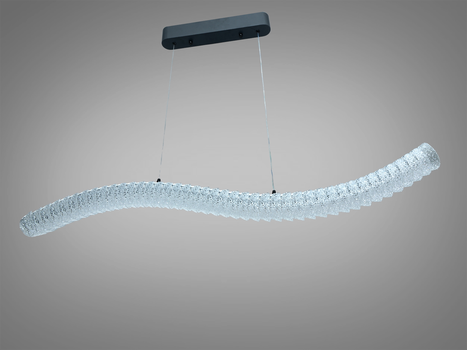 Люстра підвісна LED Diasha шампань 55Вт пульт