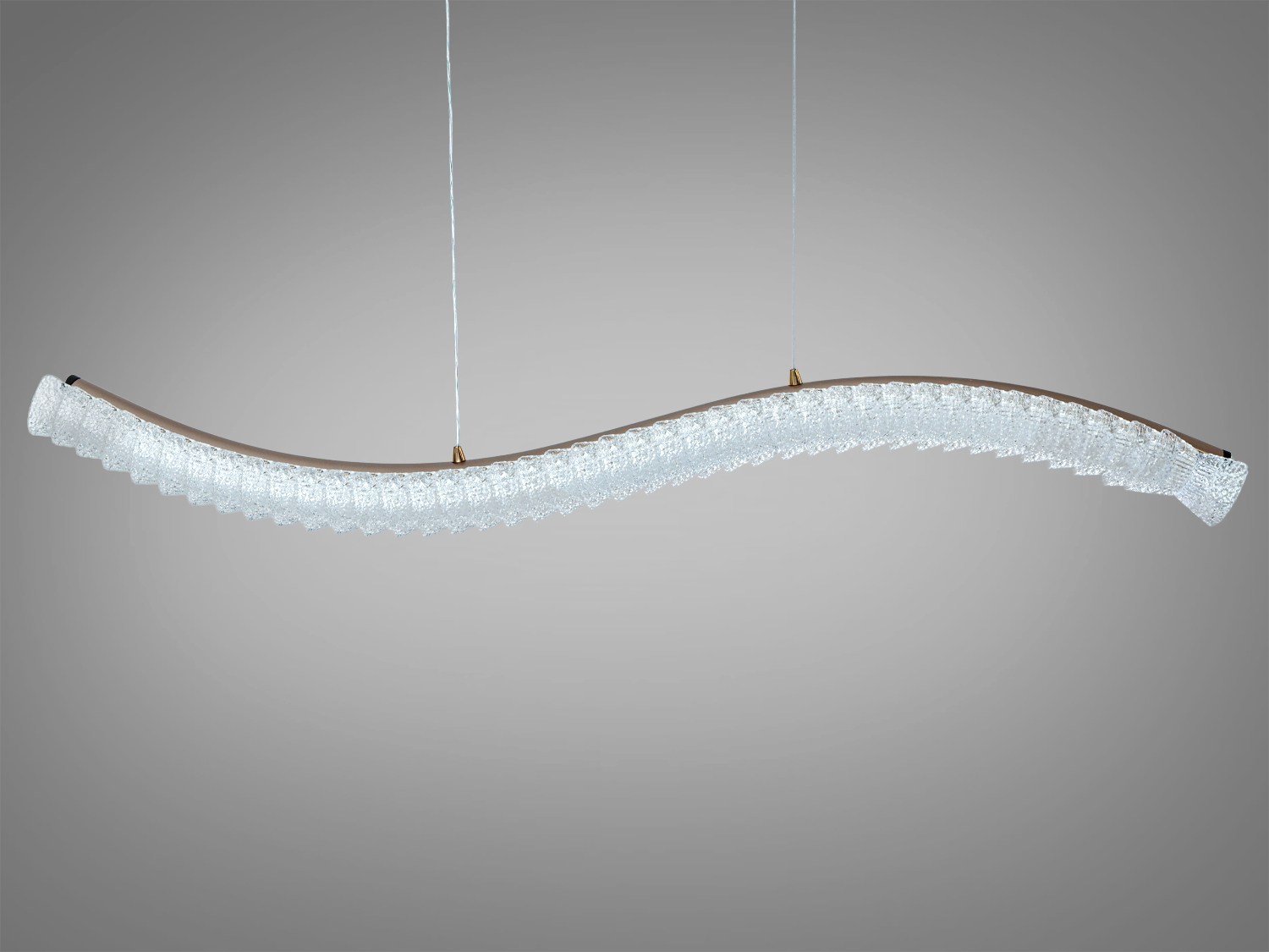 Люстра підвісна LED Diasha шампань 55Вт пульт