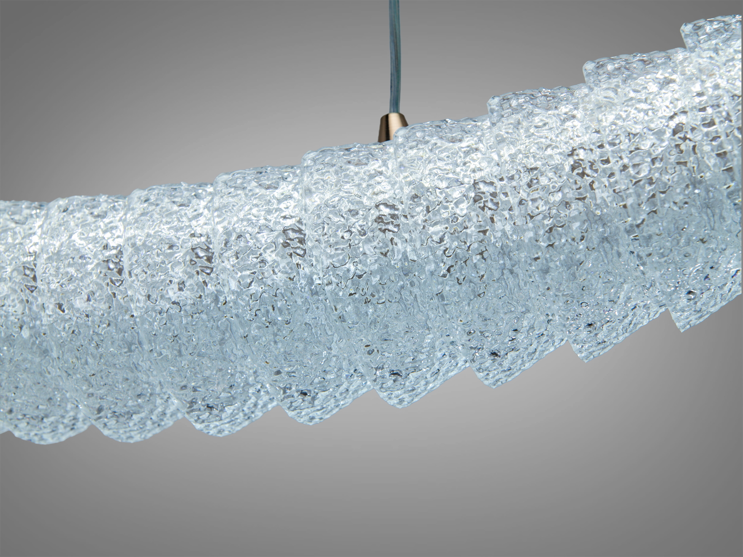 Люстра підвісна LED Diasha шампань 55Вт пульт