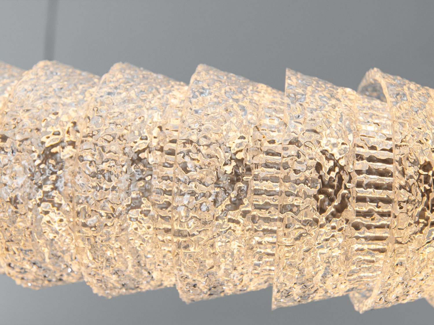 Підвісна LED люстра спіраль шампань 132Вт 7260Лм