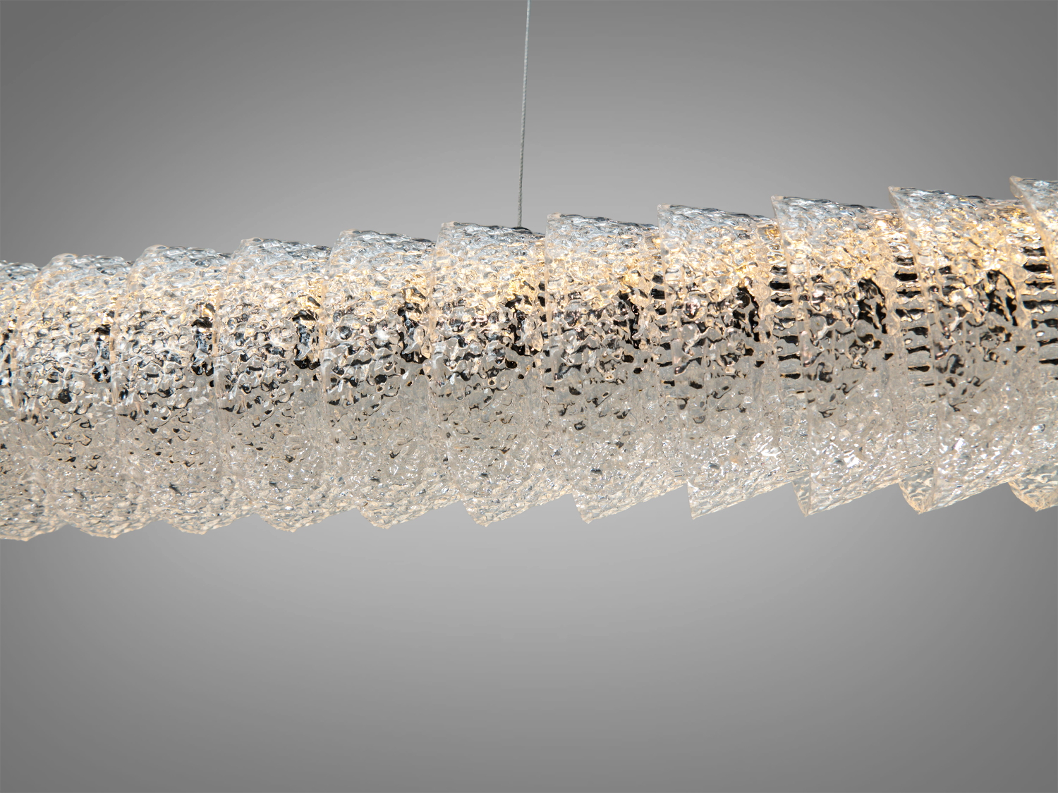 Люстра підвісна LED Diasha шампань 55Вт пульт