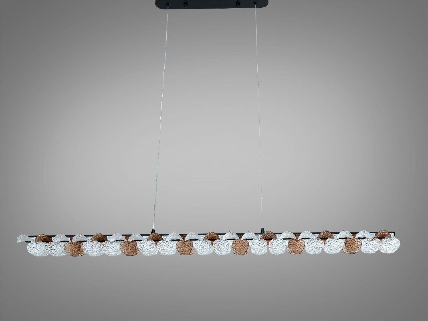 Люстра підвісна LED Diasha шампань 55Вт пульт