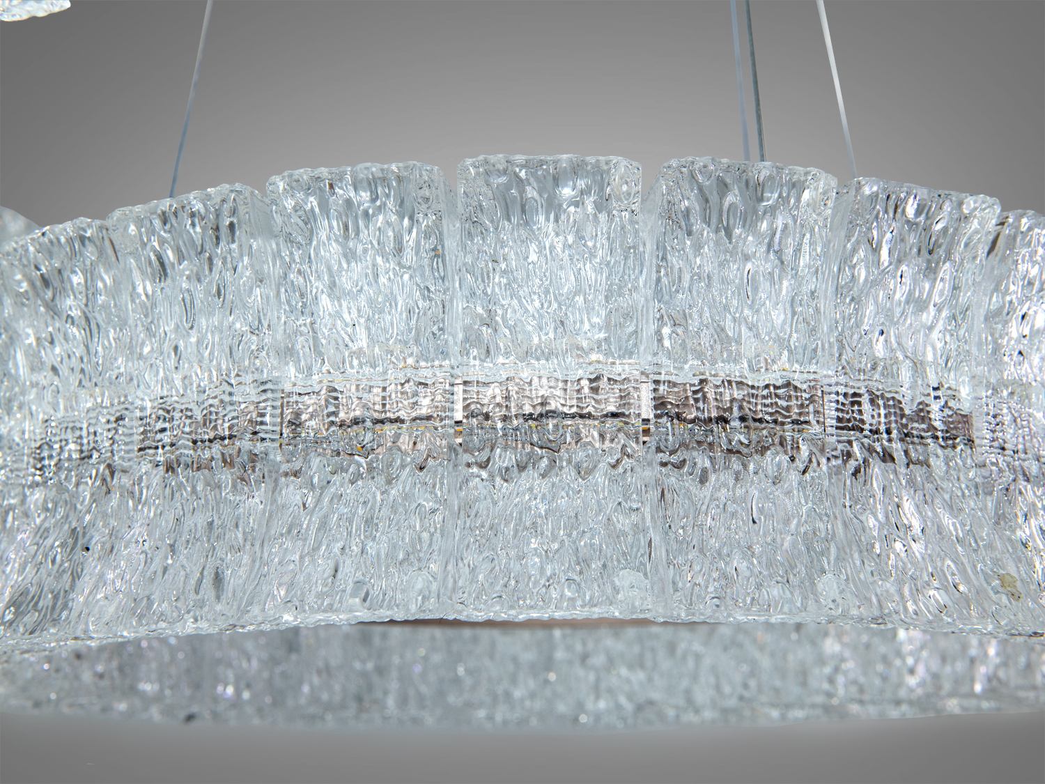 Люстра підвісна LED Diasha шампань пульт 52Вт