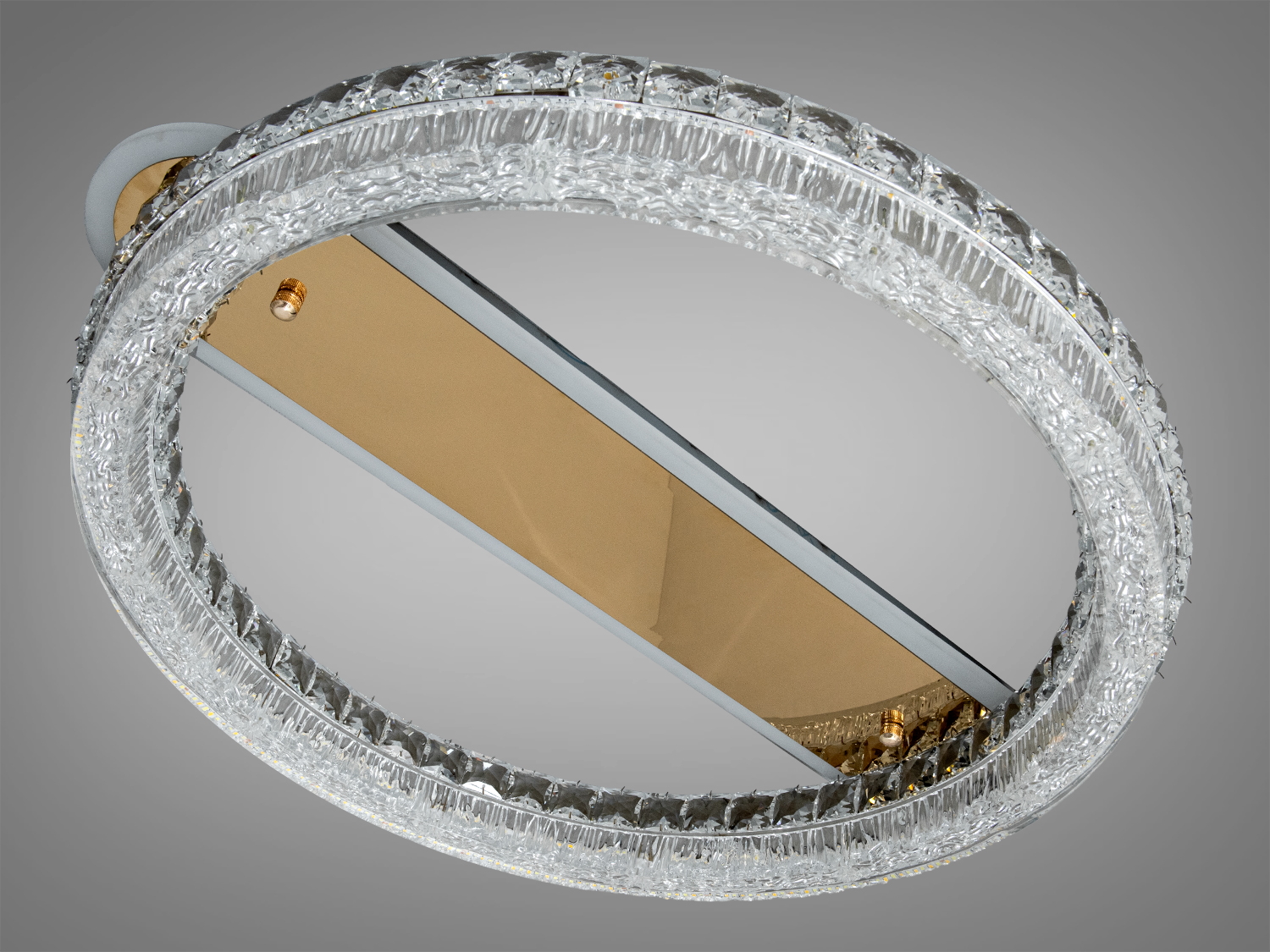 Стельова LED люстра Diasha золото 112W пульт