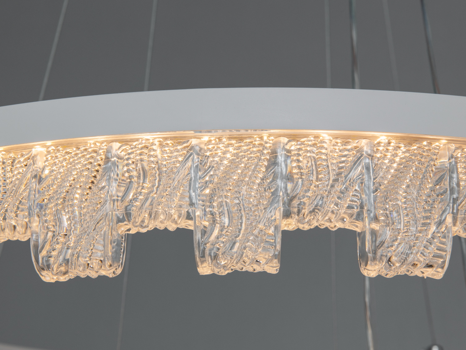 Світлодіодна люстра Diasha біла 3 кільця 105 Вт