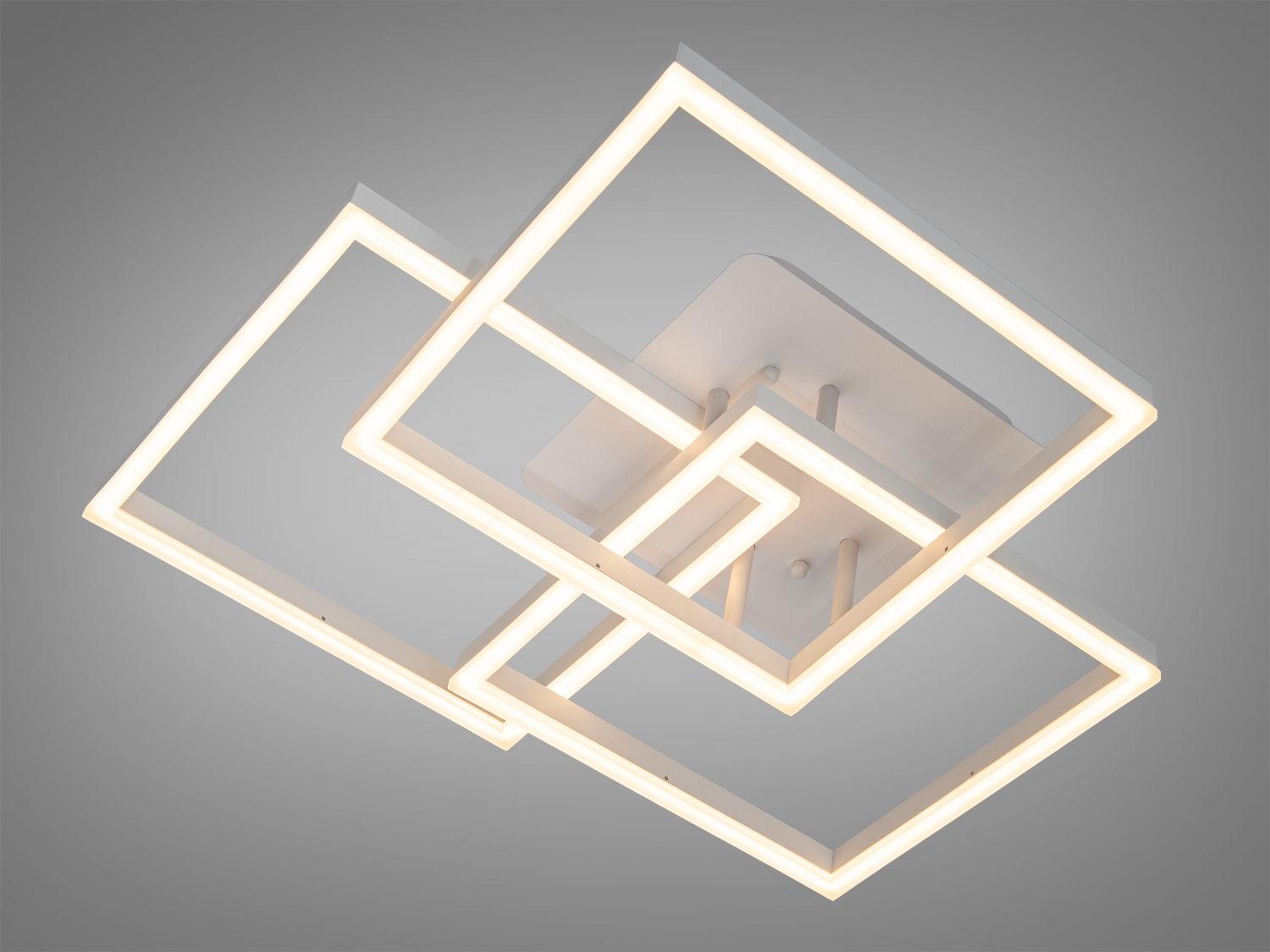 Стельовий світильник з геометричним дизайном. Встановлюється на стелю для рівномірного освітлення.