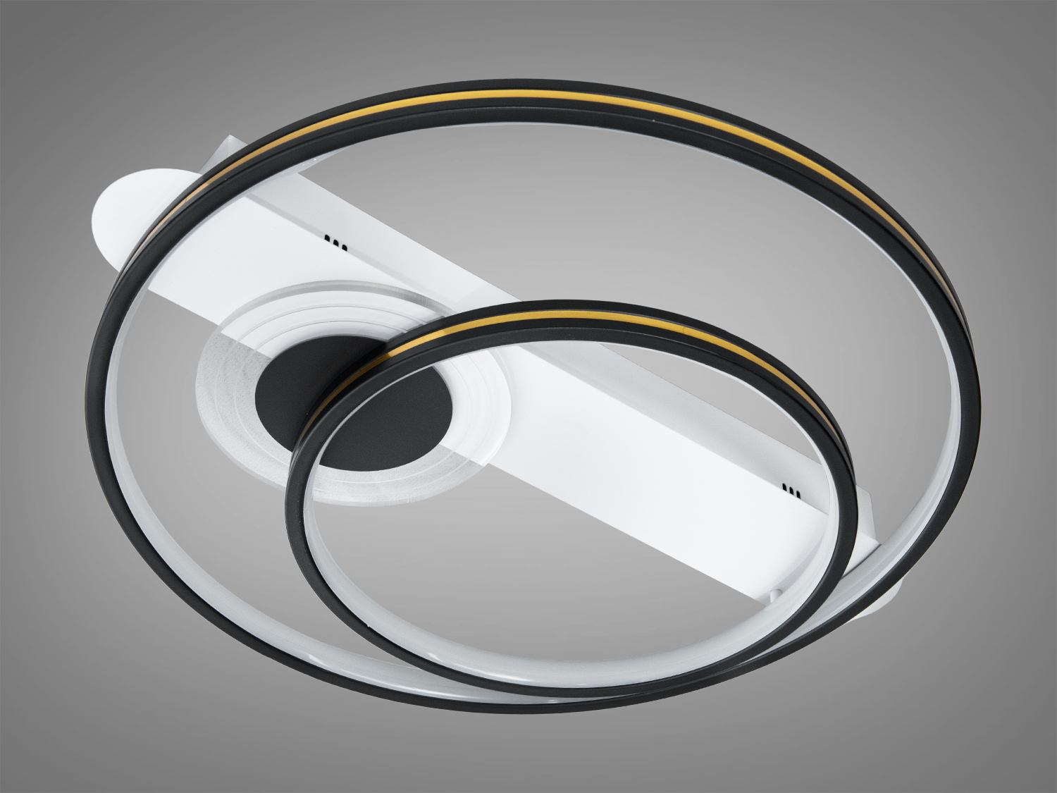 Світлодіодна стельова люстра білий чорний 64 Вт