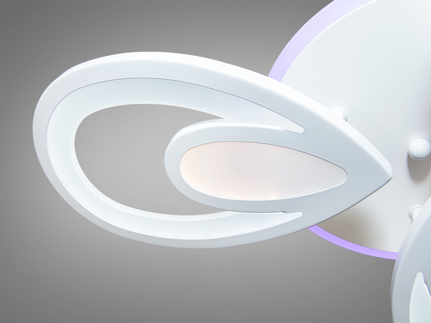 Стельова LED-люстра в коридор з димером, колір білий, 75W на 11м2
