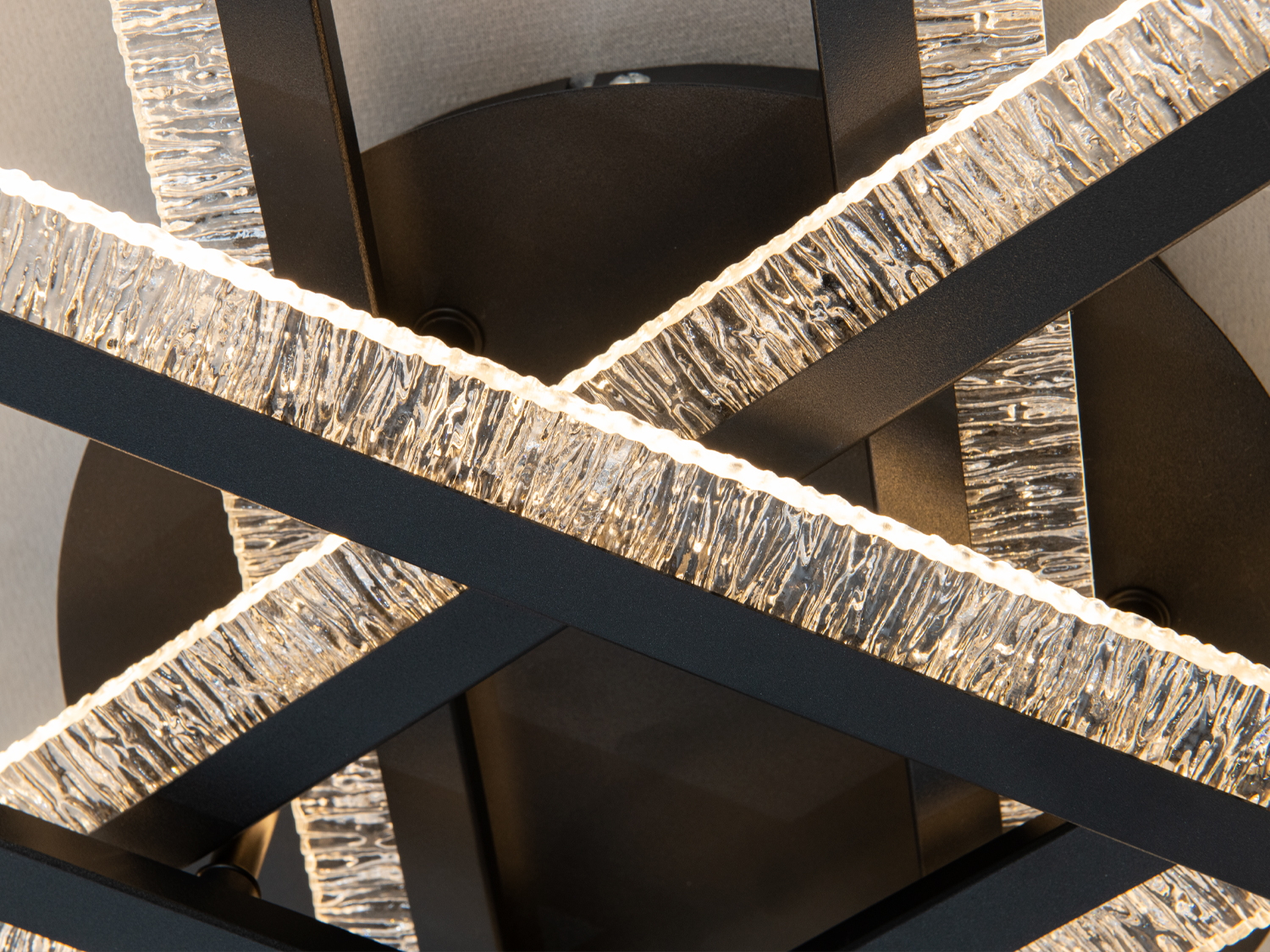 Стельова світлодіодна люстра чорний 86 W