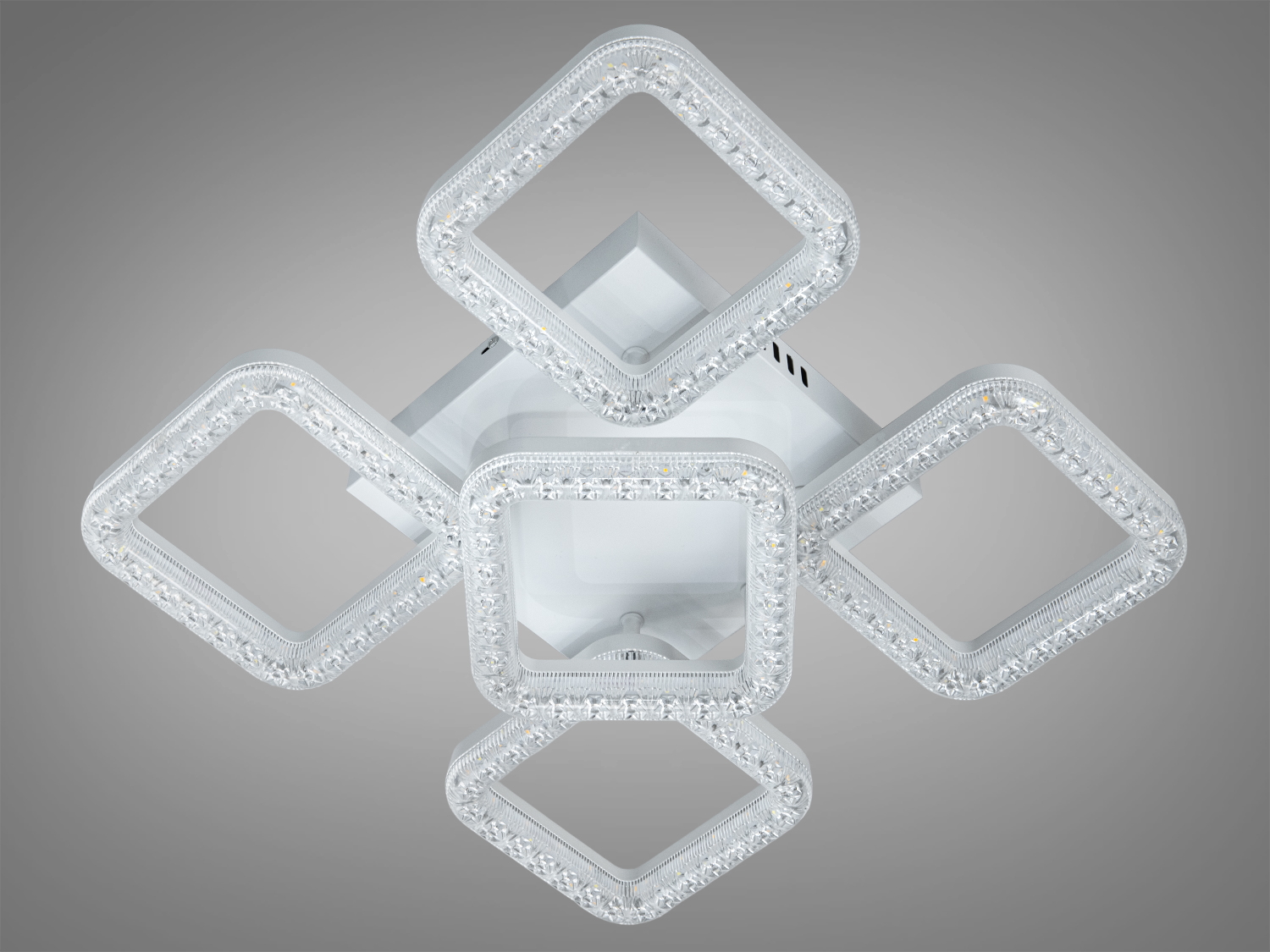 Стельова LED люстра біла 74W 