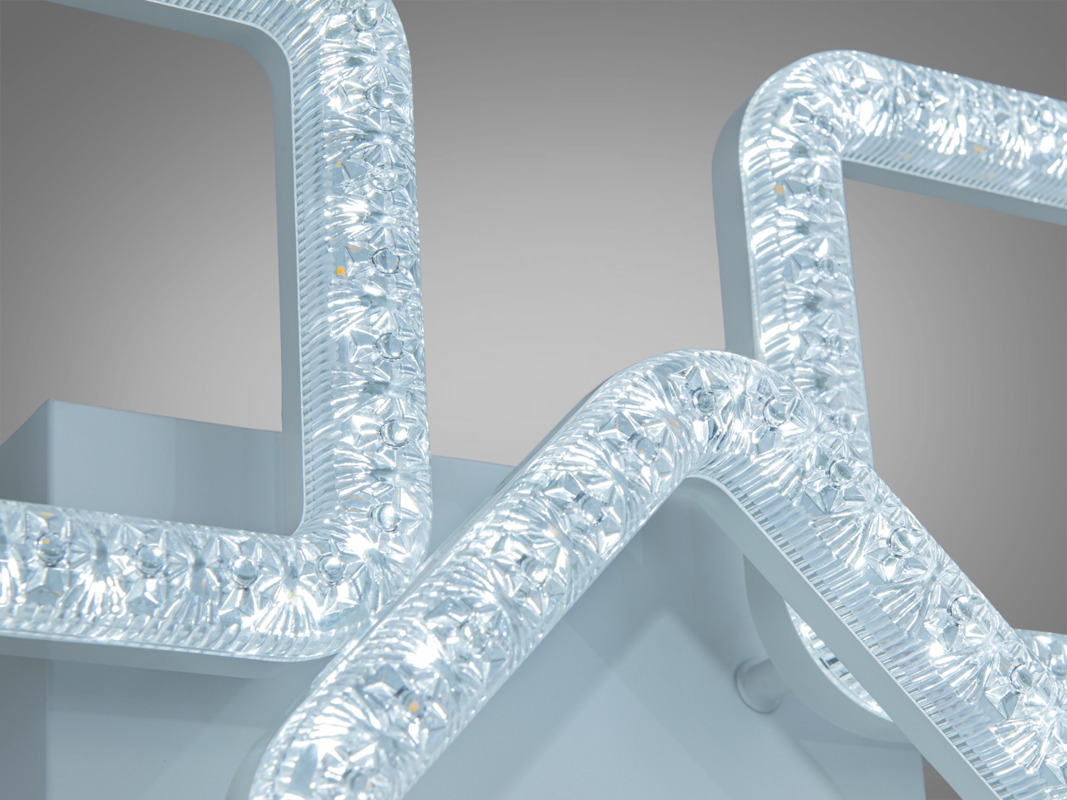 Стельова LED люстра біла 74W 