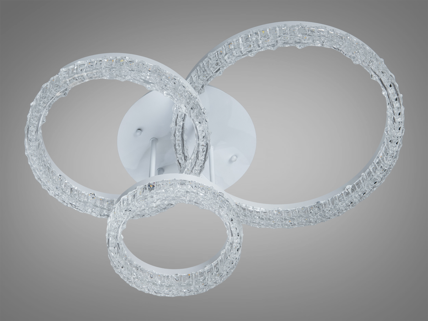 Стельова світлодіодна люстра біла 88 Вт