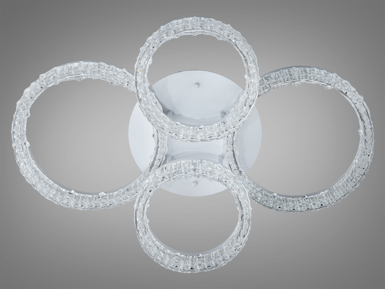 Люстра стельова кільця Diasha біла LED 106 Вт 