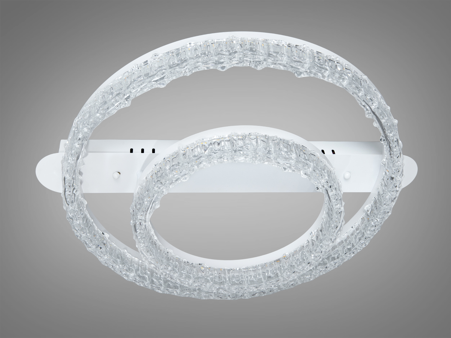 Стельова LED люстра кільця біла 72W