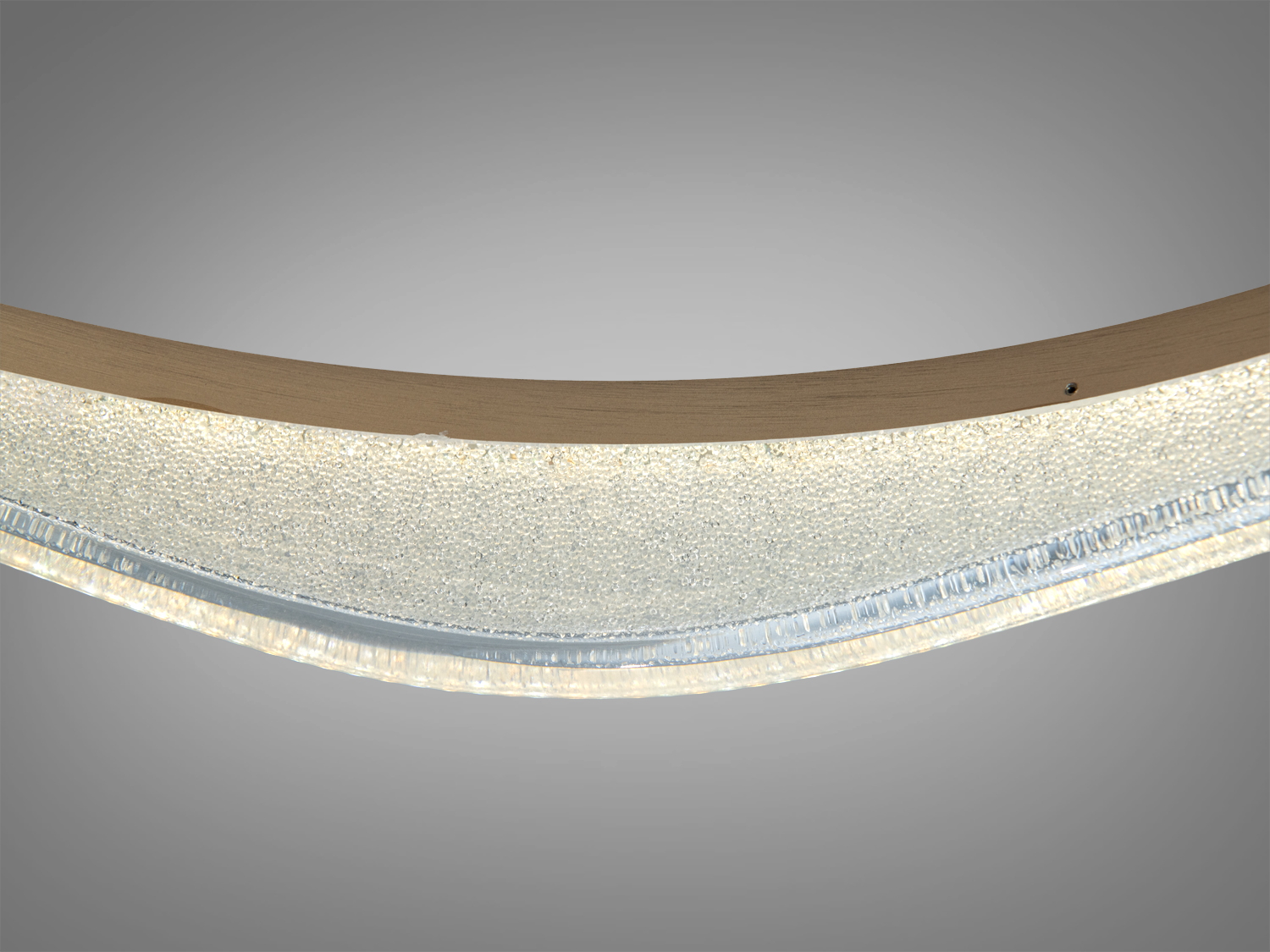 Стельова LED люстра шампань 105 Вт з пультом