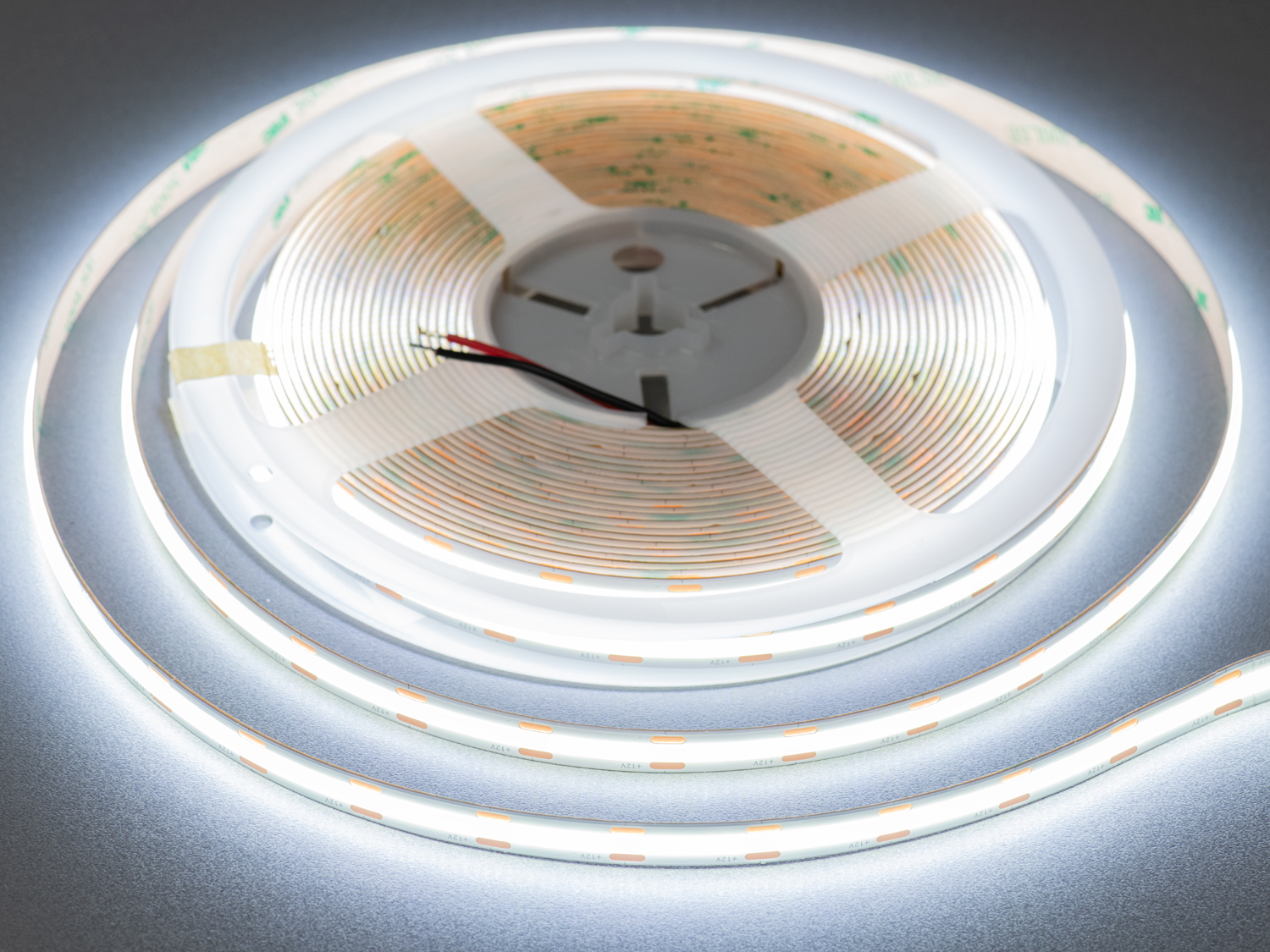 COB LED стрічка 12В, 608 діодів на метр, 10мм, холодний