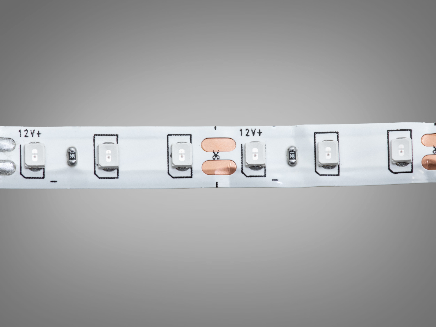 Гнучкий неон 12V IP67 11x11мм червоне світло