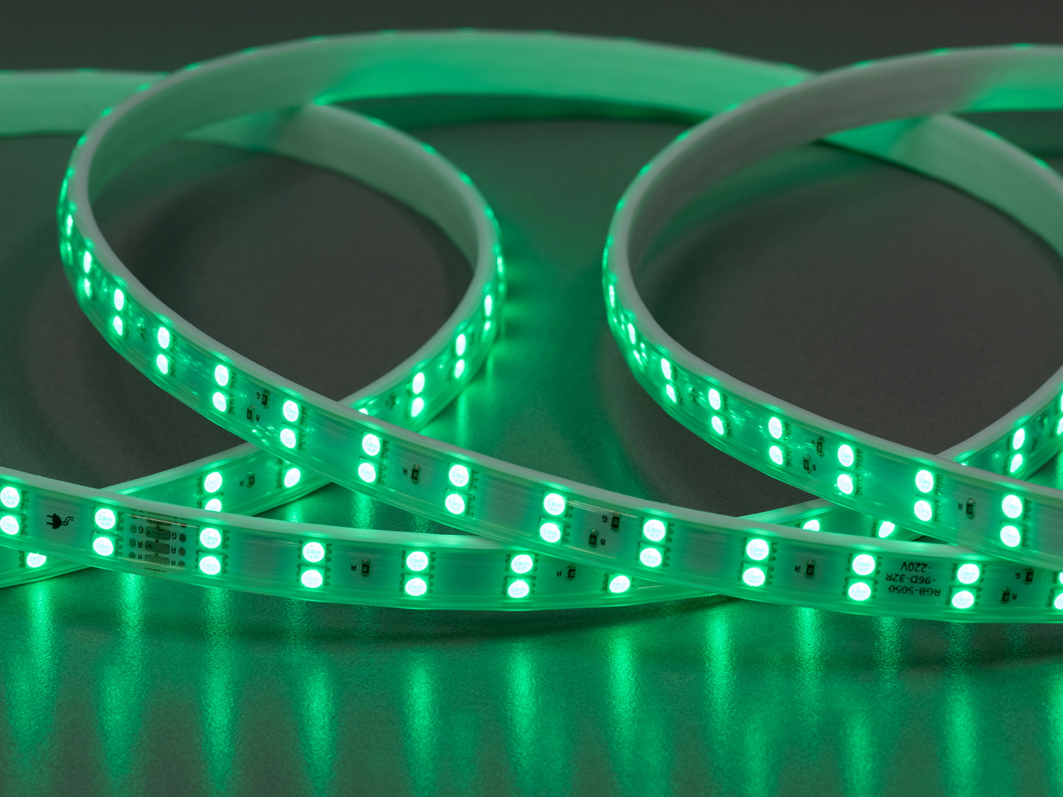 LED стрічка 220в, 96 шт/м, герметична, 15мм, RGB
