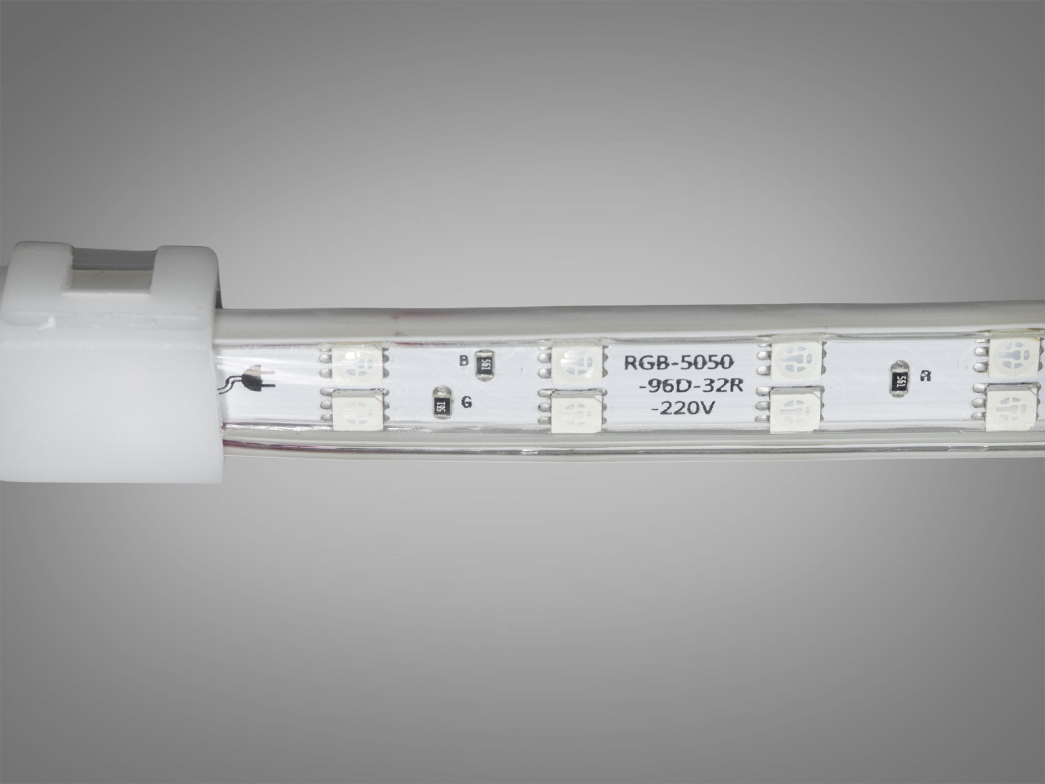 LED стрічка 220в, 96 шт/м, герметична, 15мм, RGB