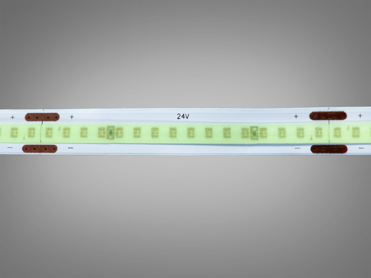 COB LED стрічка 24В, 320 діодів на метр, 8мм, блакитний