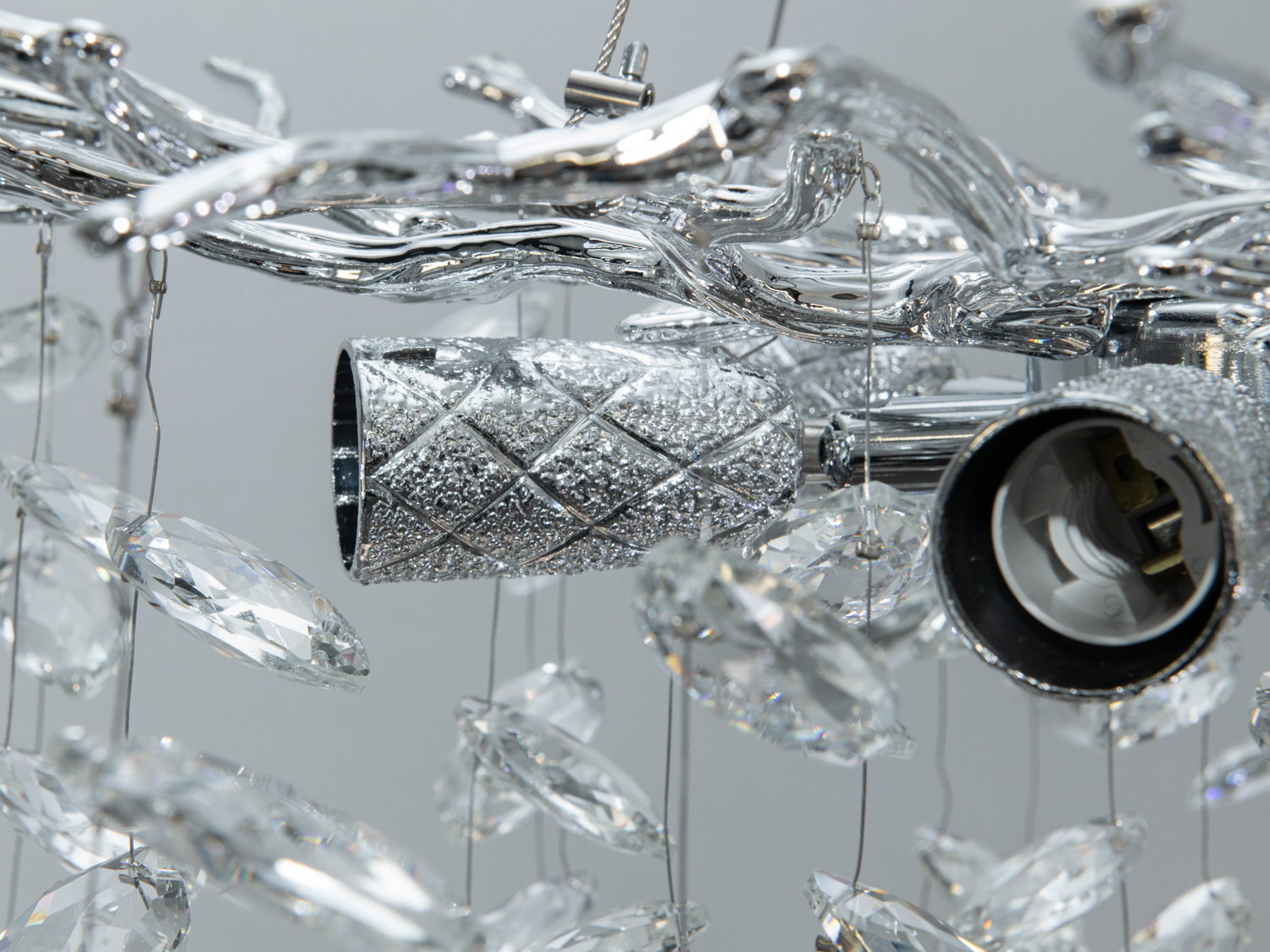 Люстра підвісна Diasha Гліцинія хром 6xE14