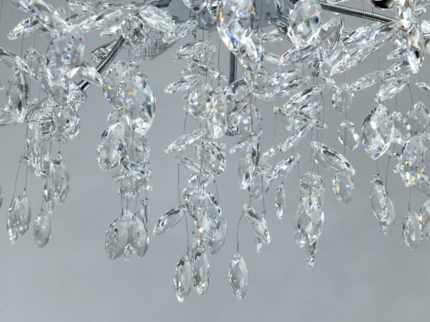 Люстра підвісна Гліцинія хром 10xE14 кругла