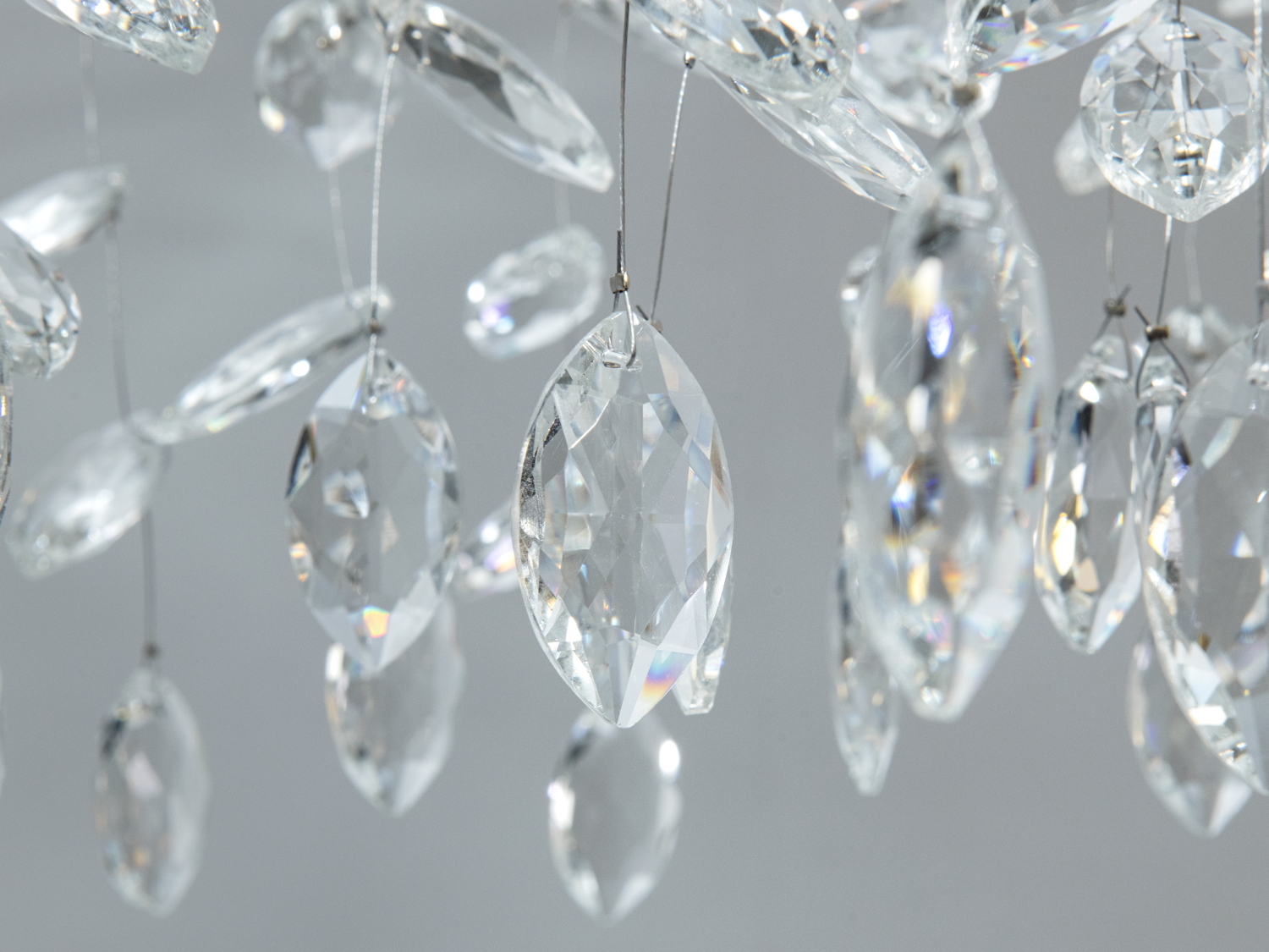 Стельова люстра Гліцинія хром 7xE14