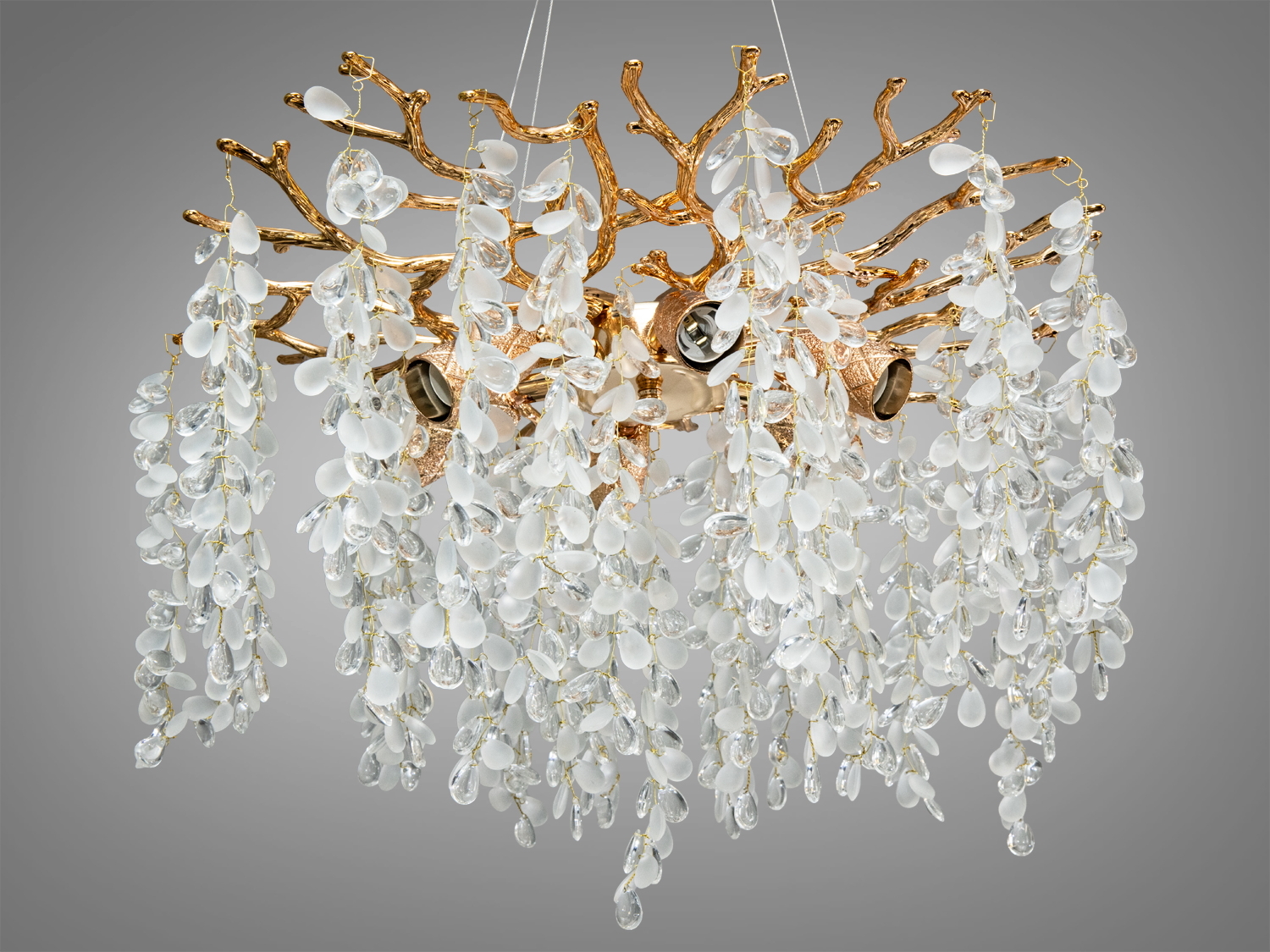 Сучасна кришталева люстра 