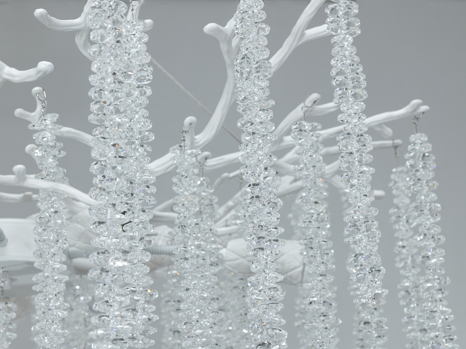 Люстра Гліцинія біла 75 см 10xE14