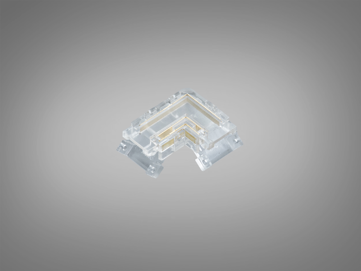 Кутовий конектор Diasha 3pin 8мм COB прозорий