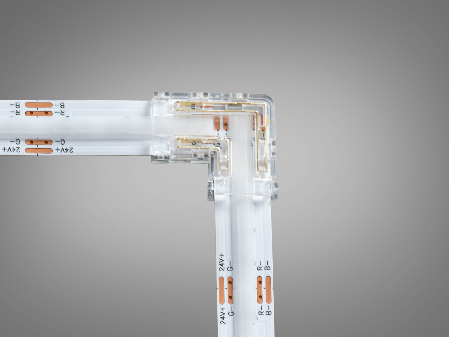 Кутовий конектор Diasha 3pin 8мм COB прозорий