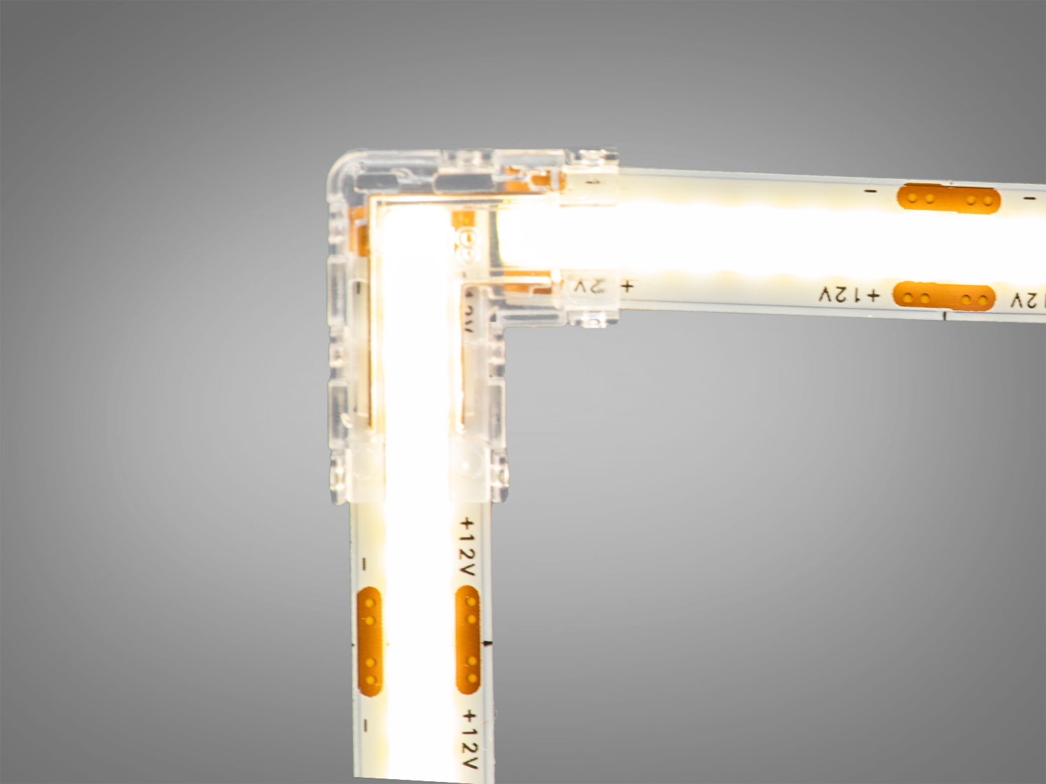 Конектор кутовий Diasha прозорий 8 мм 2 контакти