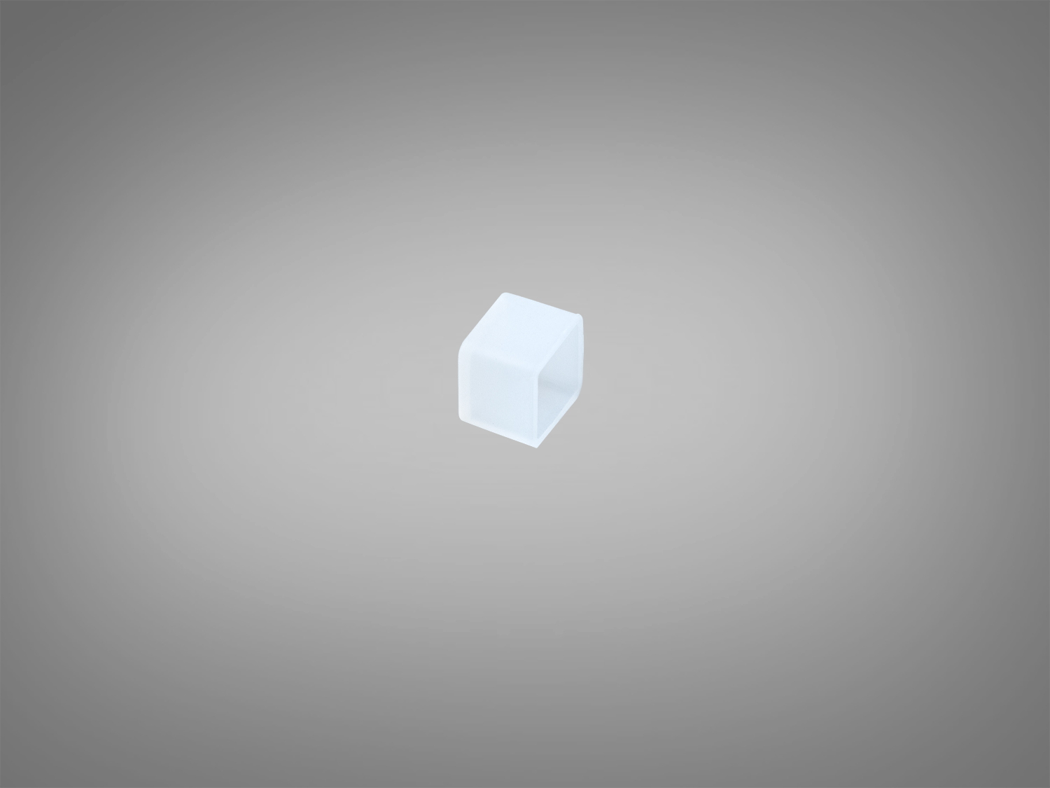 Біла силіконова торцева заглушка 0808 для гнучкого профілю LED. За коректної герметизації допомагає забезпечити IP67, захищає торець від пилу та вологи у вологих зонах.