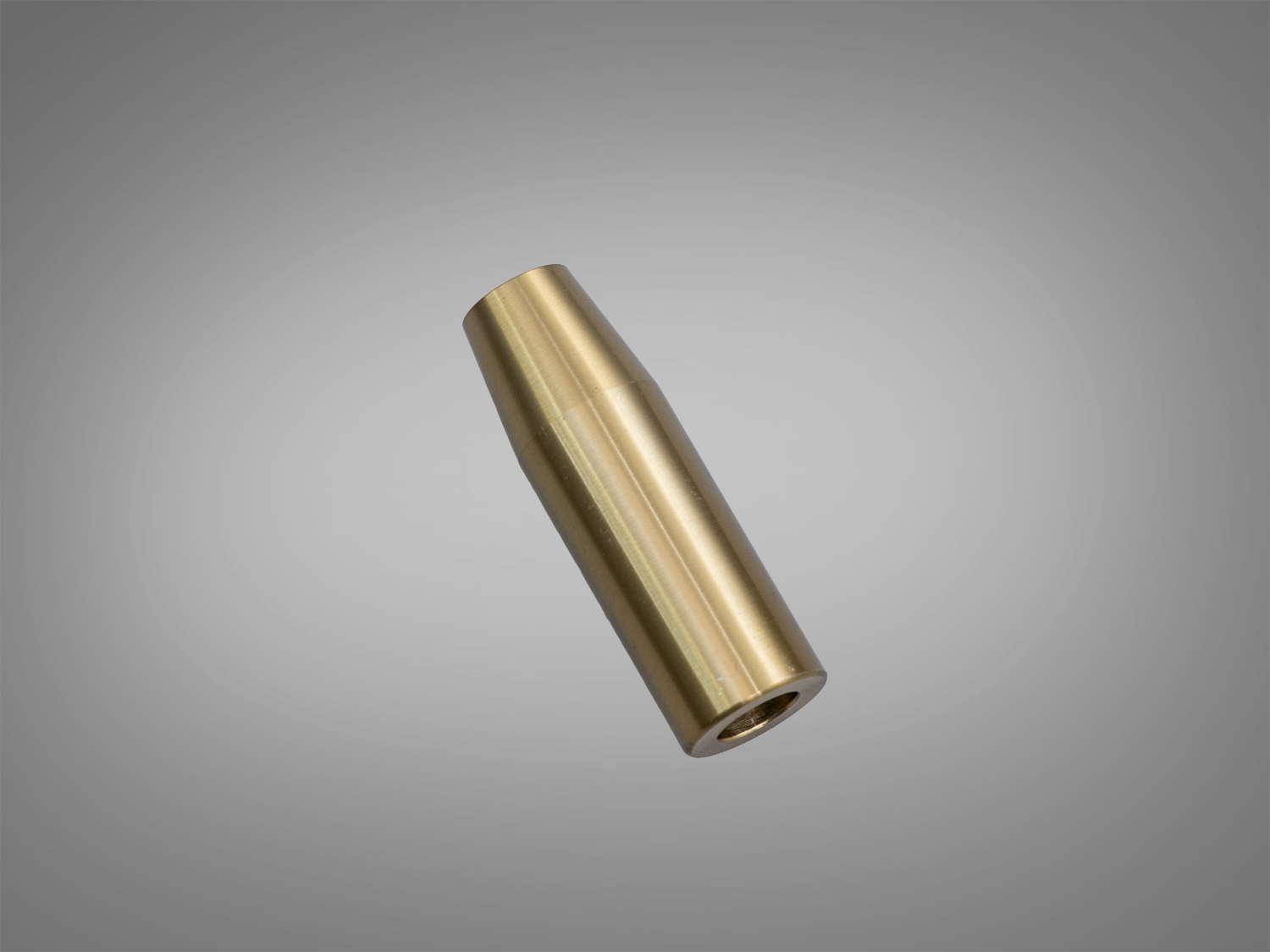 Металева золота заглушка для круглого силіконового профілю D22. Акуратне завершення торця лінії підсвічування та базовий захист зрізу.