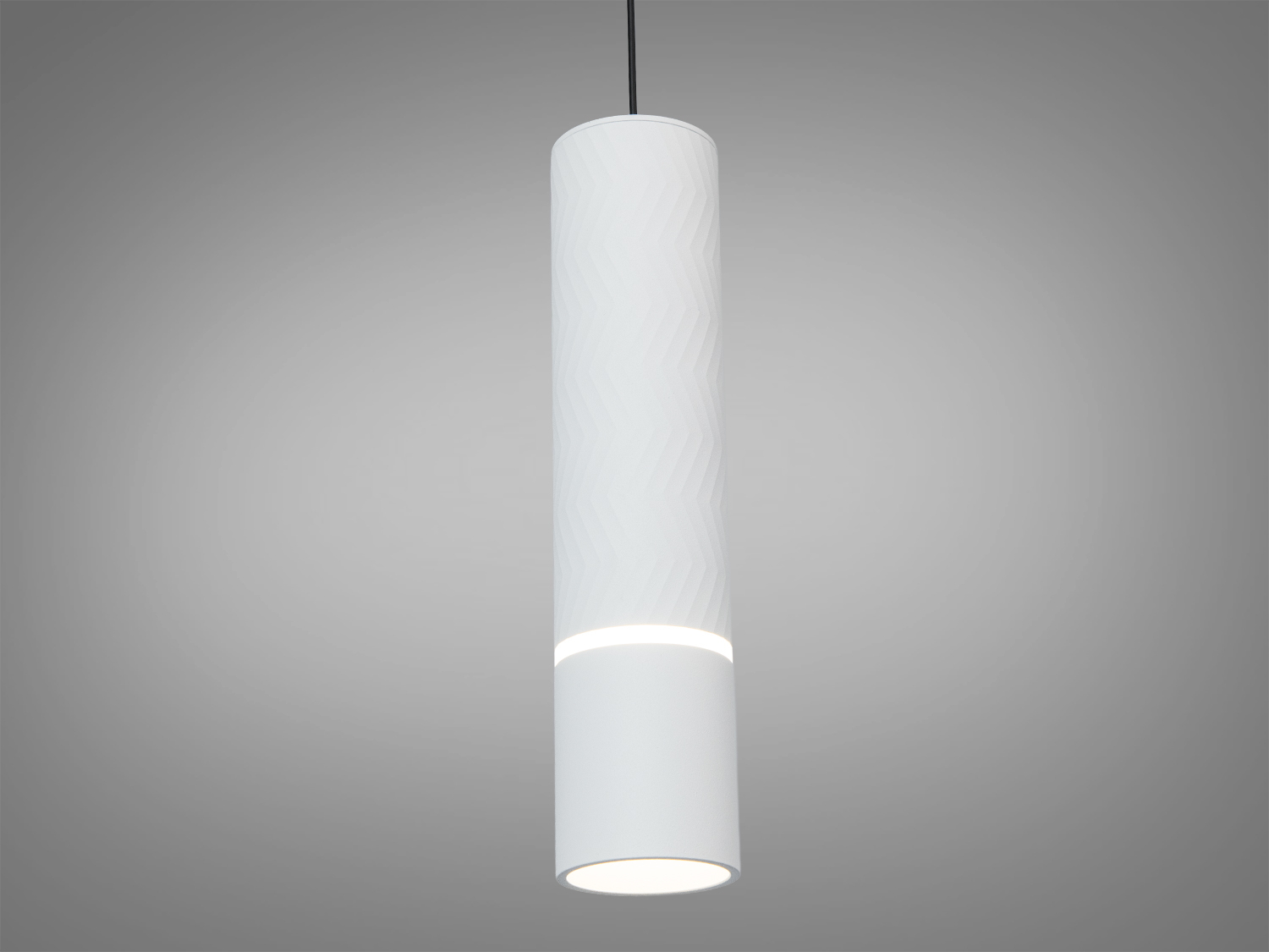 Підвісний світильник циліндричної форми з візерунком, виготовлений з металу, підходить для сучасного інтер′єру.