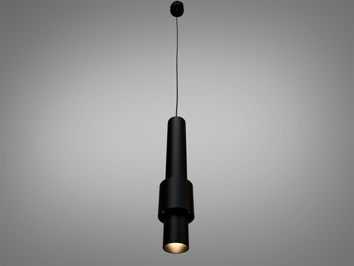 Підвісний LED світильник Diasha, 6 Вт, чорний. Спрямоване акцентне світло, регулювання висоти, керування настінним вимикачем для сучасних інтер’єрів.