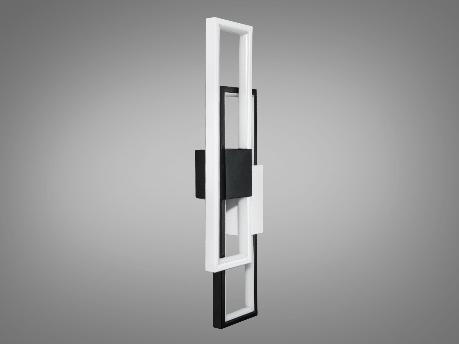 Стильний настінний світлодіодний світильник бра, 50W, чорний+білий