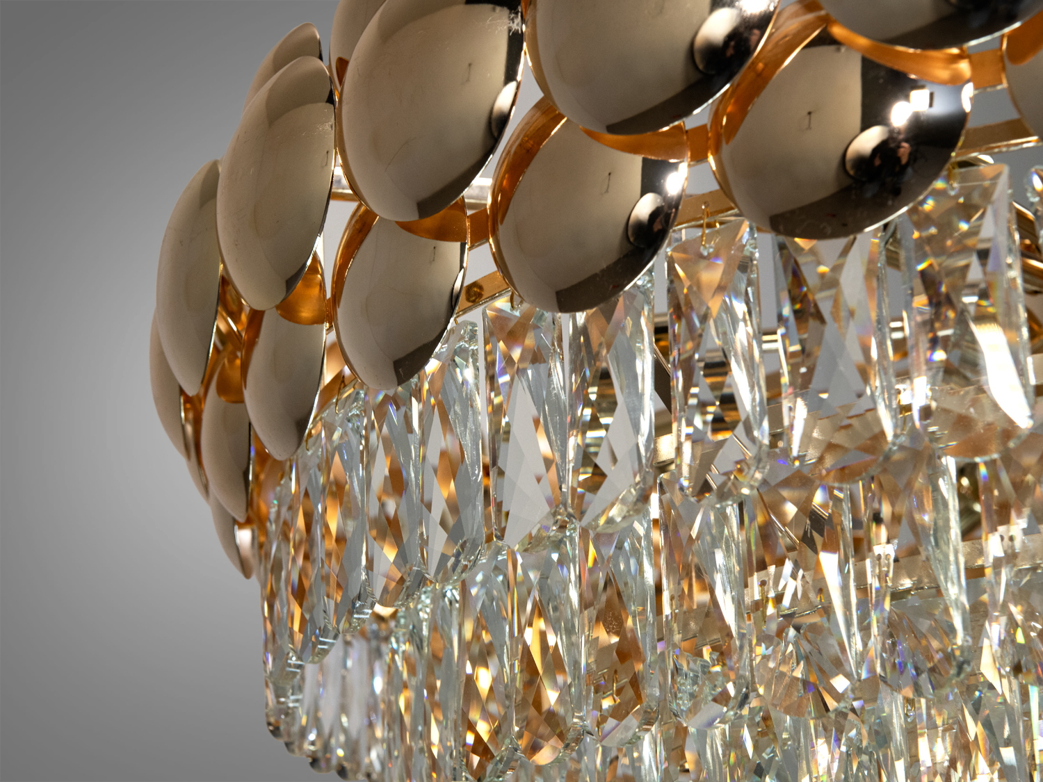 Перлина колекції, велика кришталева люстра під 19 ламп, 