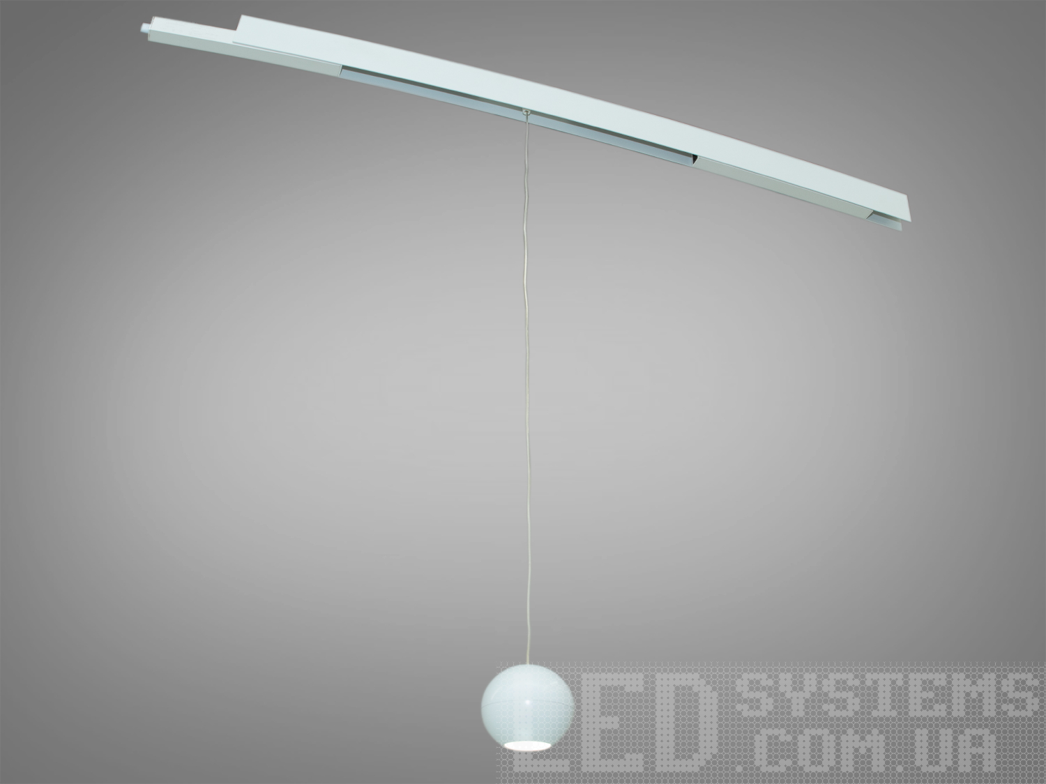 Білий підвісний магнітний трековий світильник LED, 10 Вт