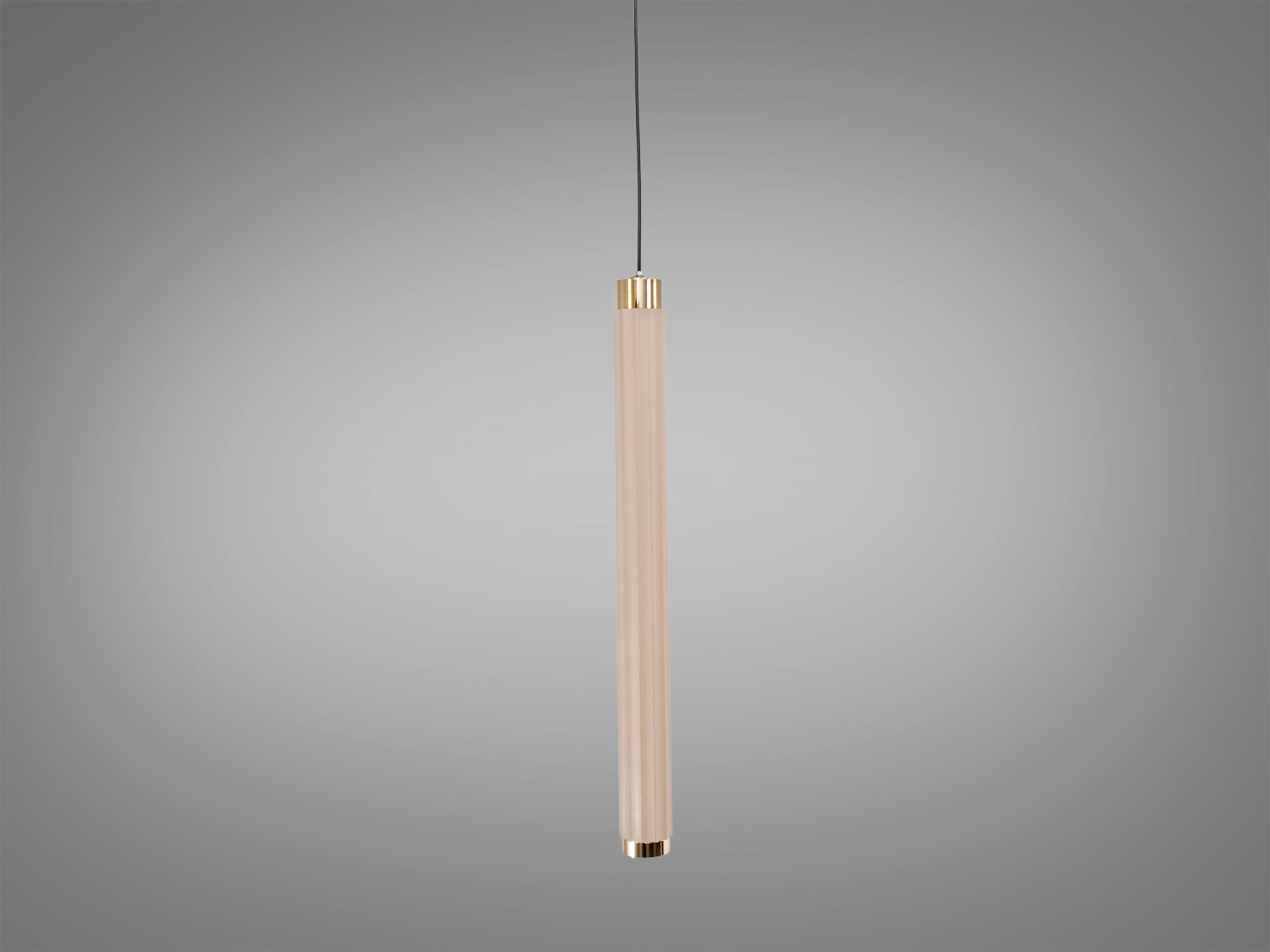 Світильник підвісний з довгим циліндричним корпусом, виконаний у мінімалістичному стилі. Ідеальний для освітлення робочої зони.