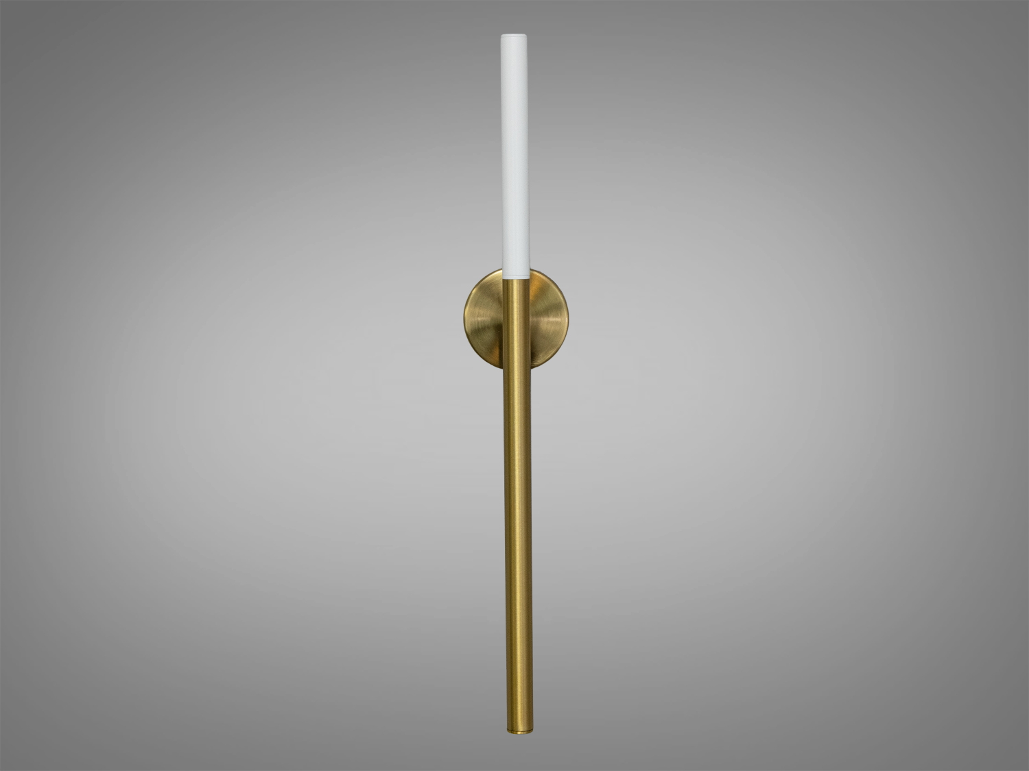 Стильний світильник з металу, циліндричний дизайн, з білим верхом для сучасного інтер′єру.