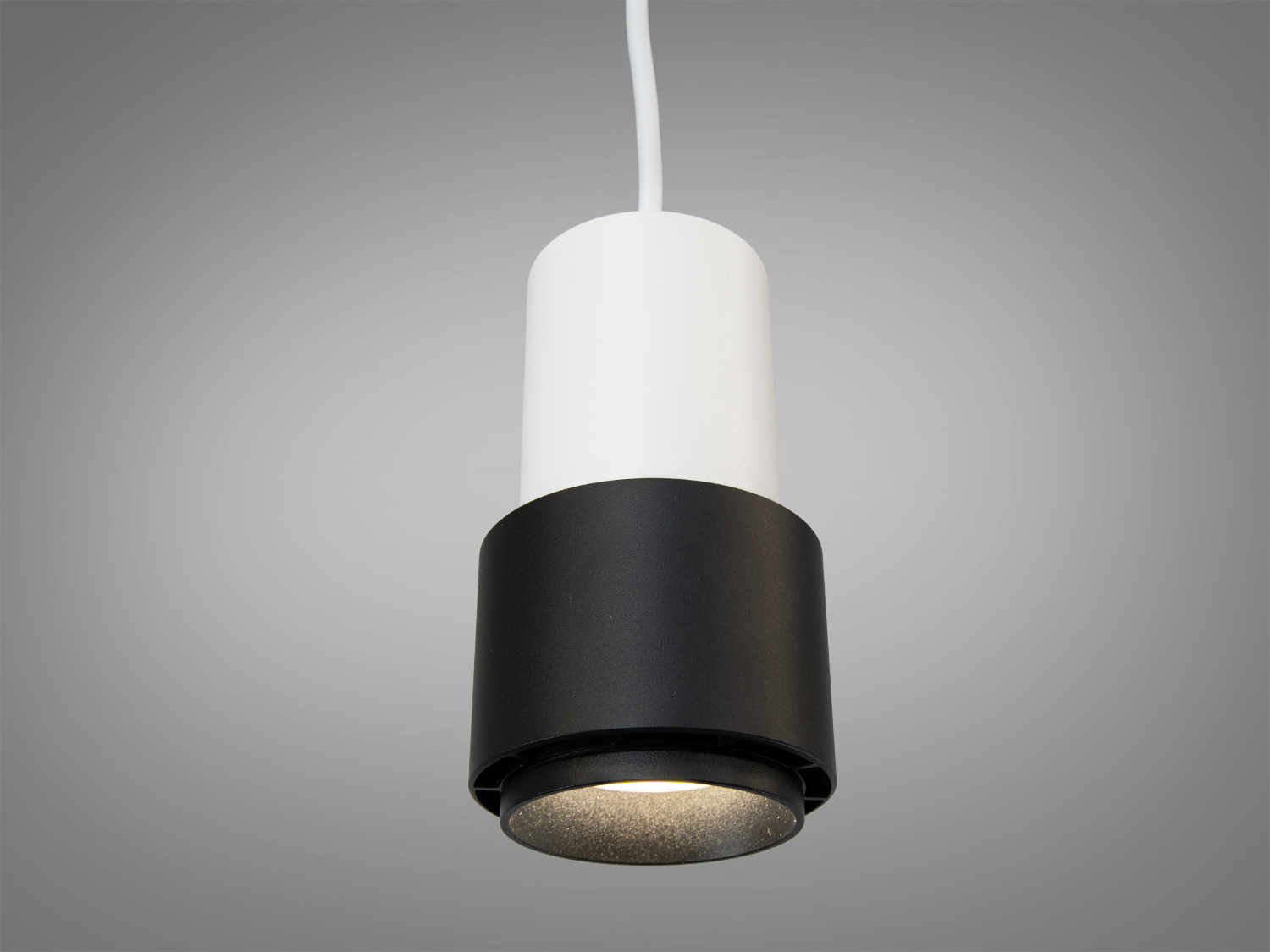 Чорний підвісний світильник з металу з цоколем GU10 та керуванням настінним вимикачем. Спрямоване акцентне світло для дому, кафе та вітрин.