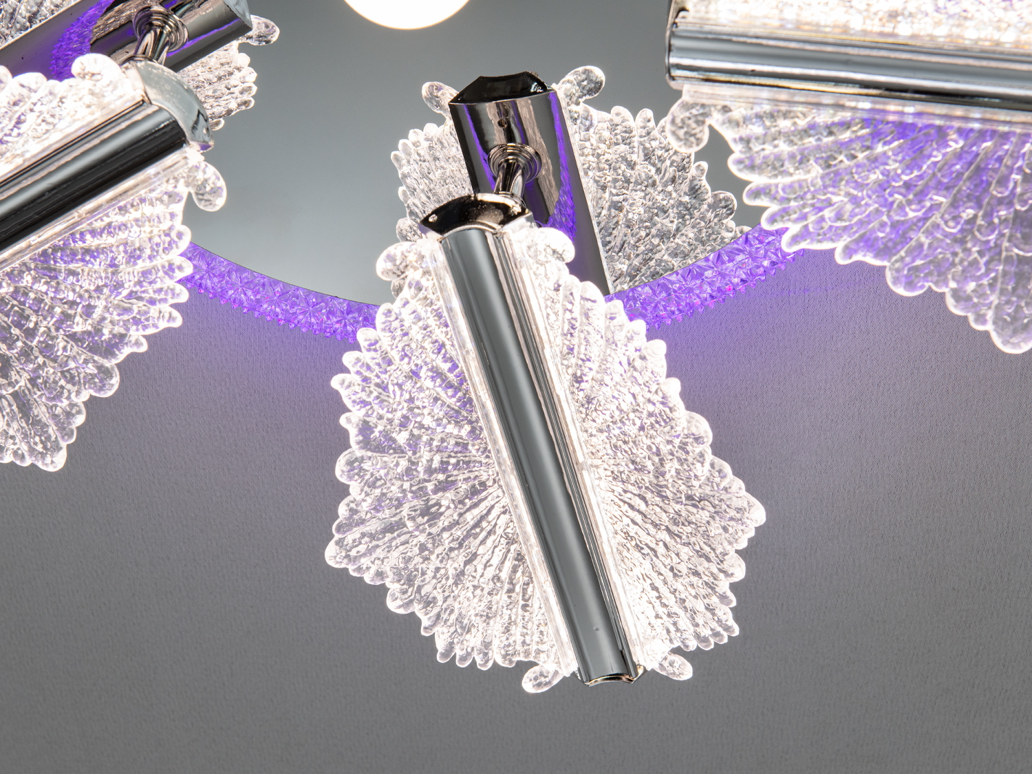 Люстра стельова Diasha хром LED 60W пульт димер