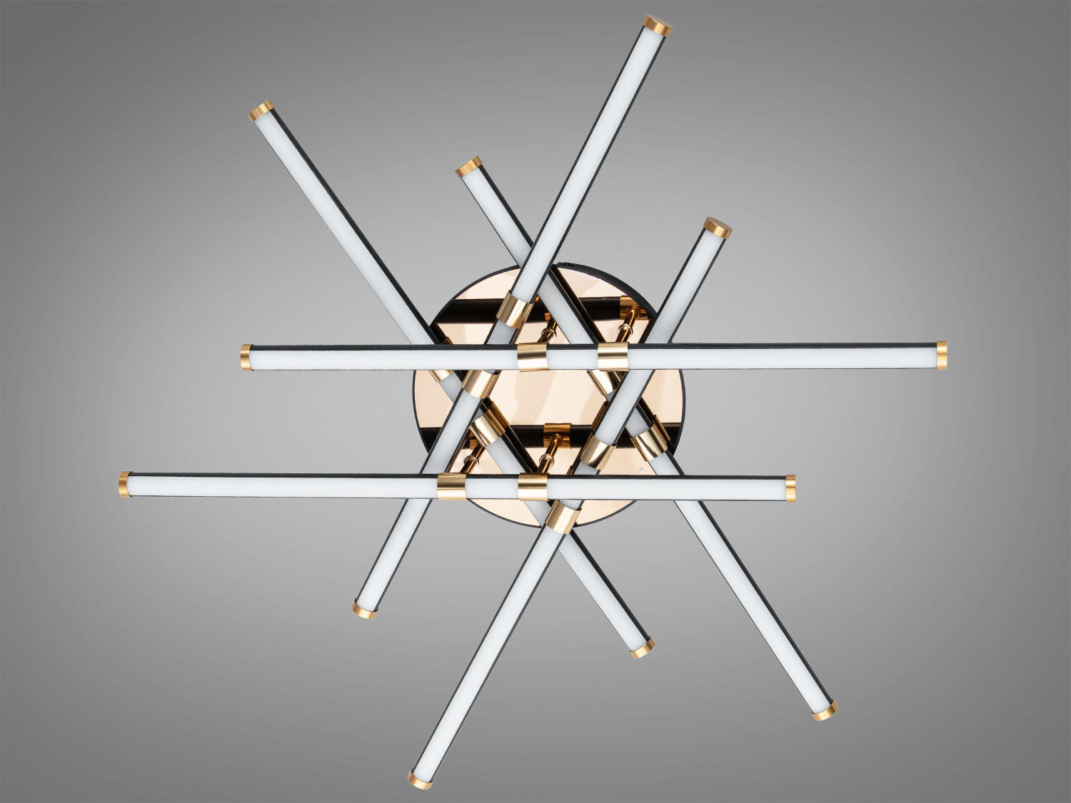 Світильник з холодним світлом, що підкреслює сучасний стиль. Монтується на стелю для рівномірного освітлення.