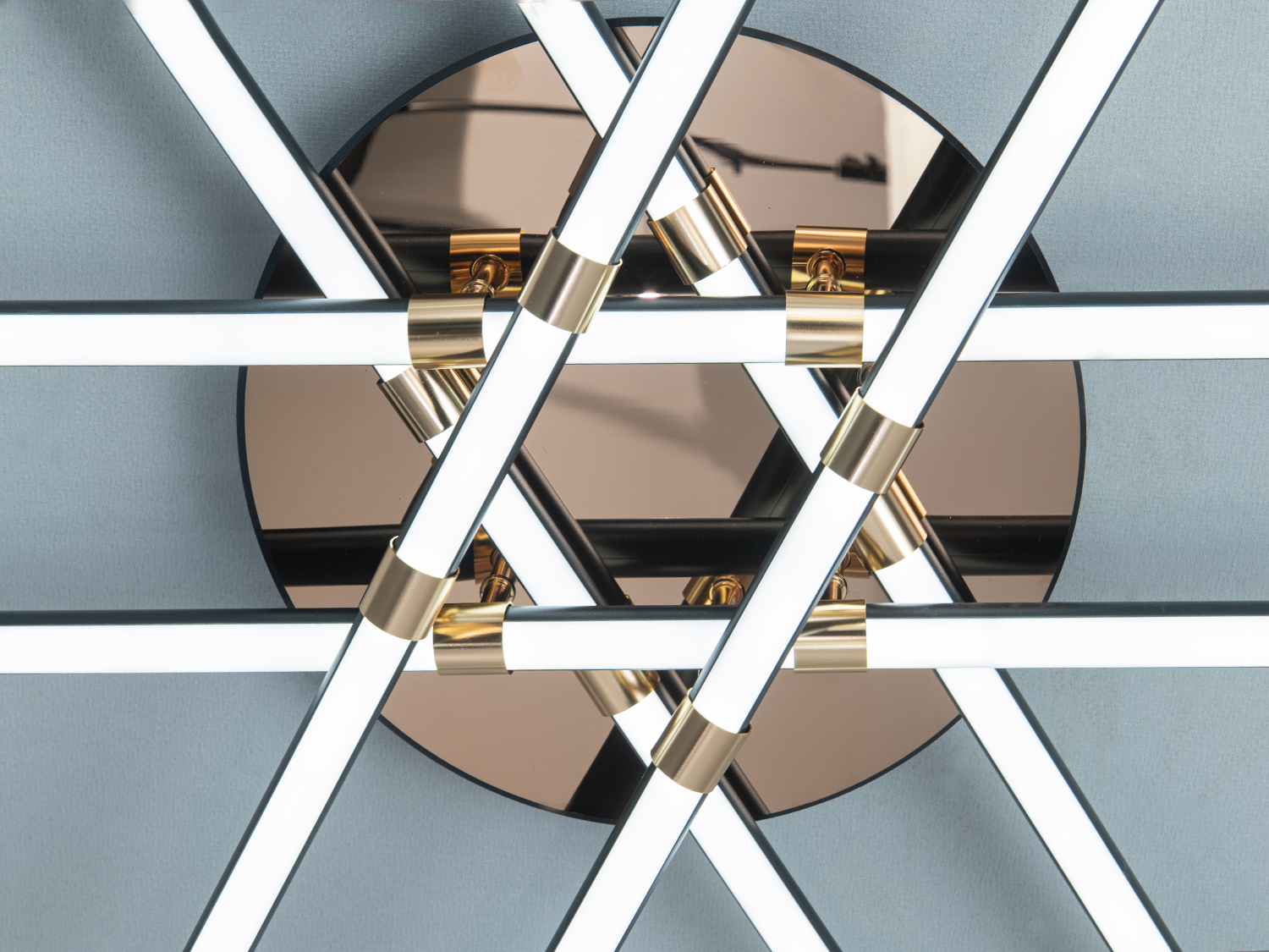 LED люстра стельова чорна 140Вт до 24 м²