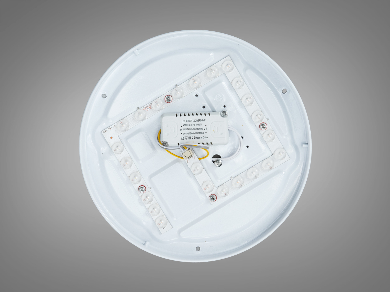 Світлодіодна стельова люстра біла 22 Вт до 4 м2