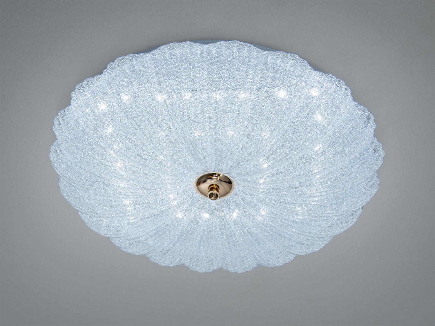 Біла смарт стельова LED-люстра Diasha 58 Вт без пульта. Рівномірне світло для кімнат до 10 м², накладний монтаж, готовність до інтеграції у «розумний дім».