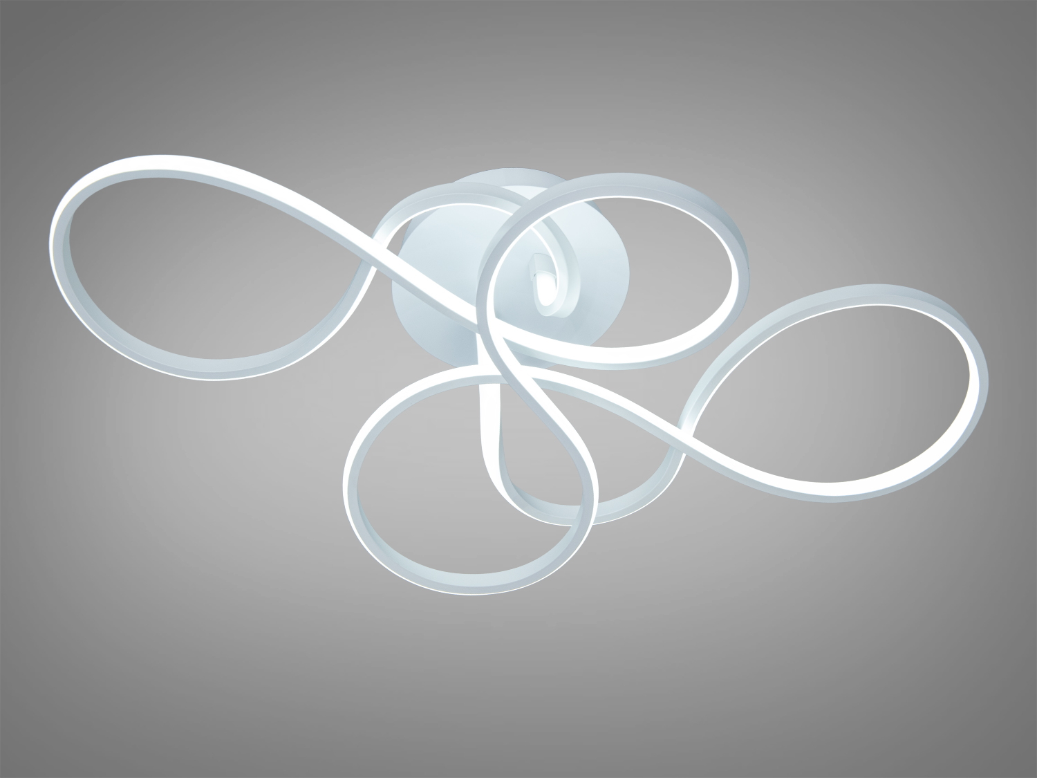 Стельова LED-люстра Diasha WG5099 біла, 65 Вт, без пульта. Акрилові розсіювачі, м’яке рівномірне світло та накладний монтаж для сучасних інтер’єрів.