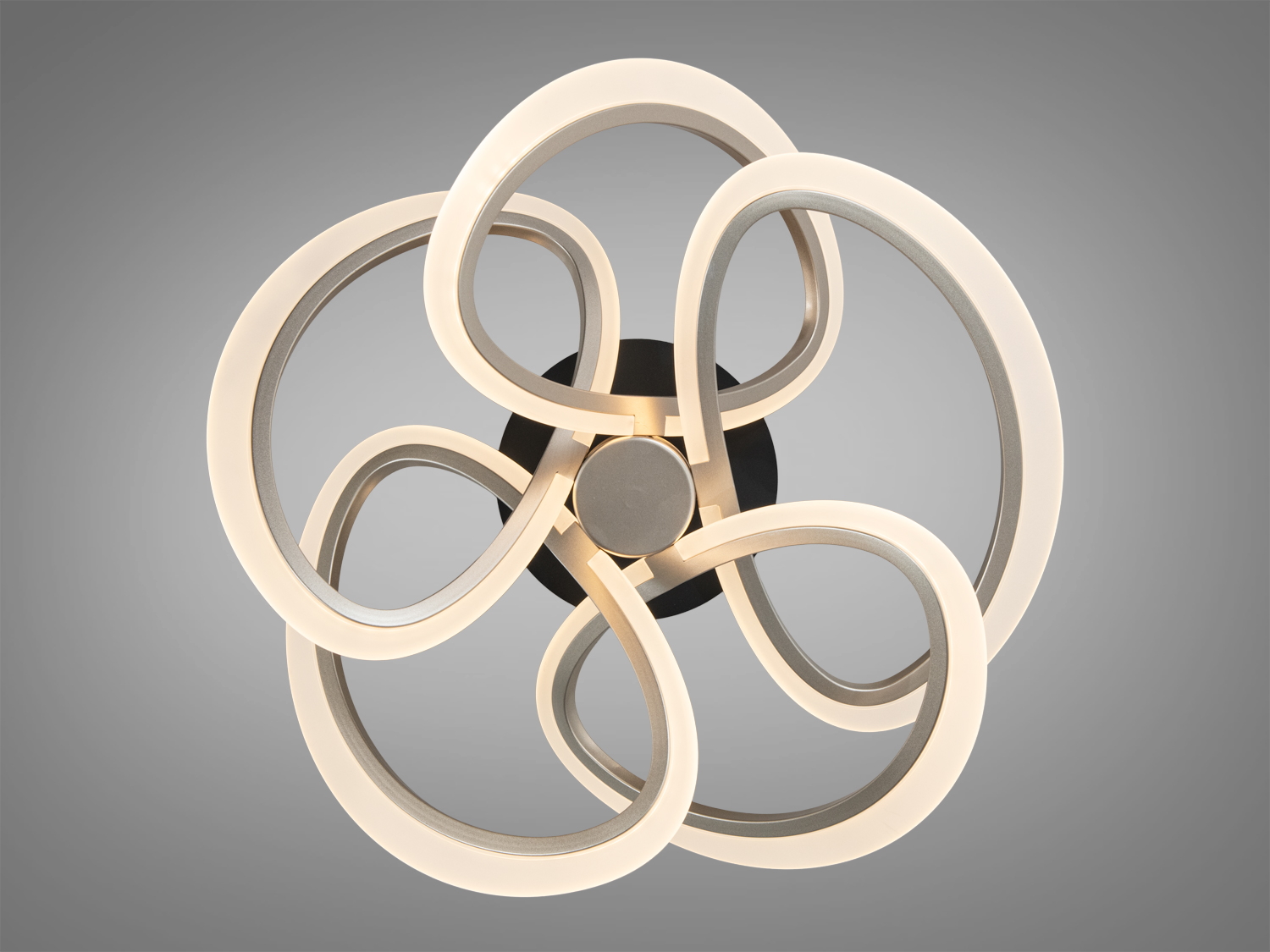 Світлодіодна стельова люстра Diasha WG5144 шампань 72W пульт димер 3200 6000K