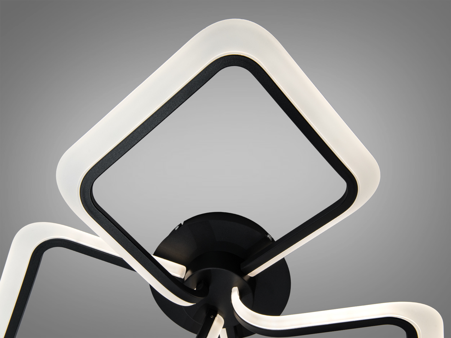 Люстра стельова LED чорна 50 Вт